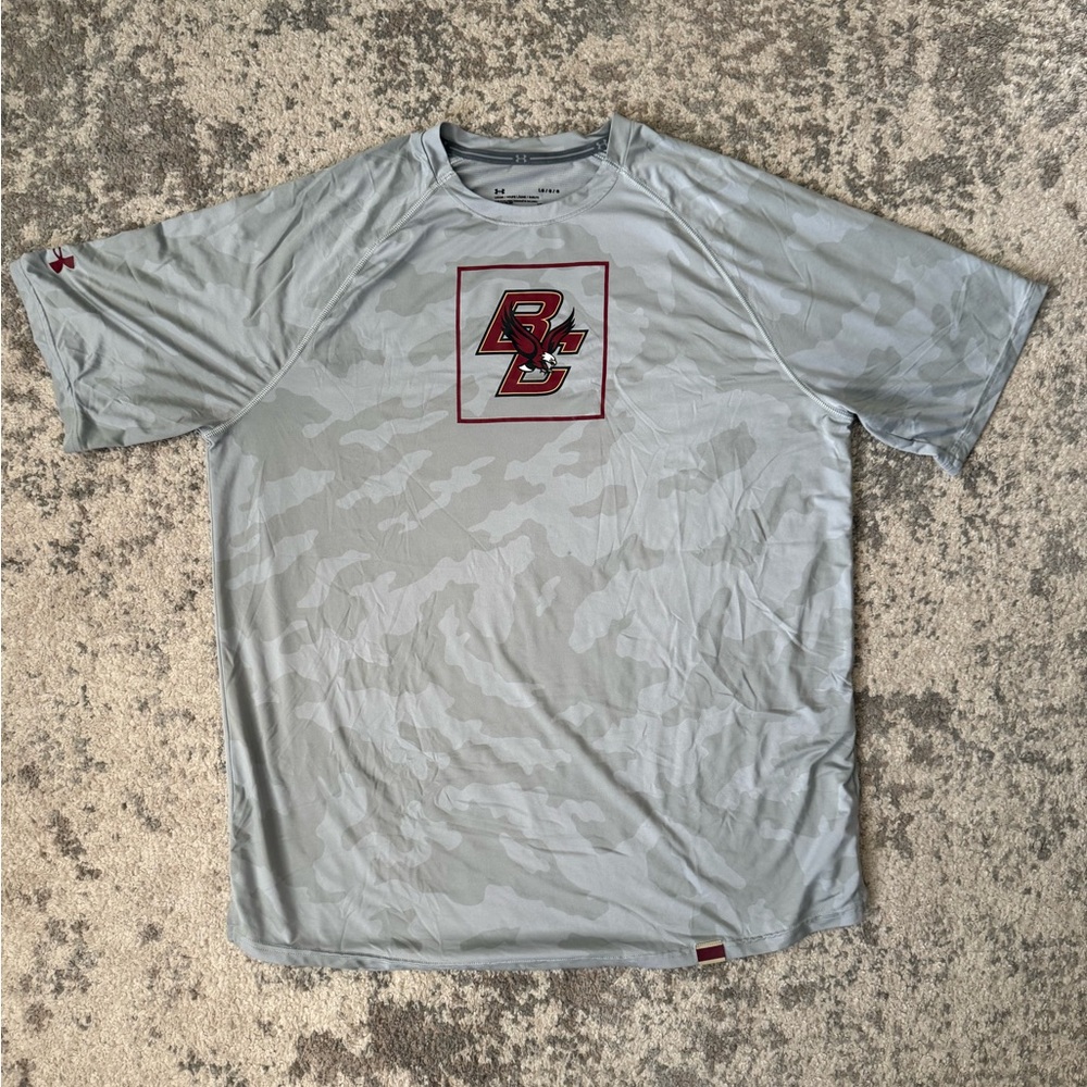 Under Armour Heat Gear Boston College Camo Short Sleeve Shirt